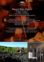 Mazzei Wine Dinner